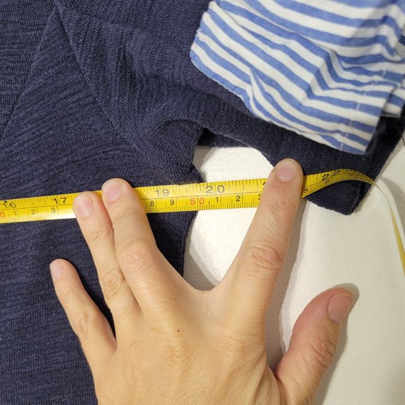 English Factory Womens Blue & White Striped Short Sleeve Crew Neck Mini Dress XS - Picture 9 of 9